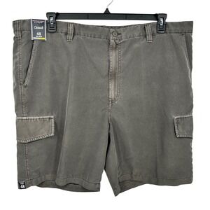 NEW Roundtree & Yorke Big Man Cargo Shorts Gray Size‎ 48 Straight Fit